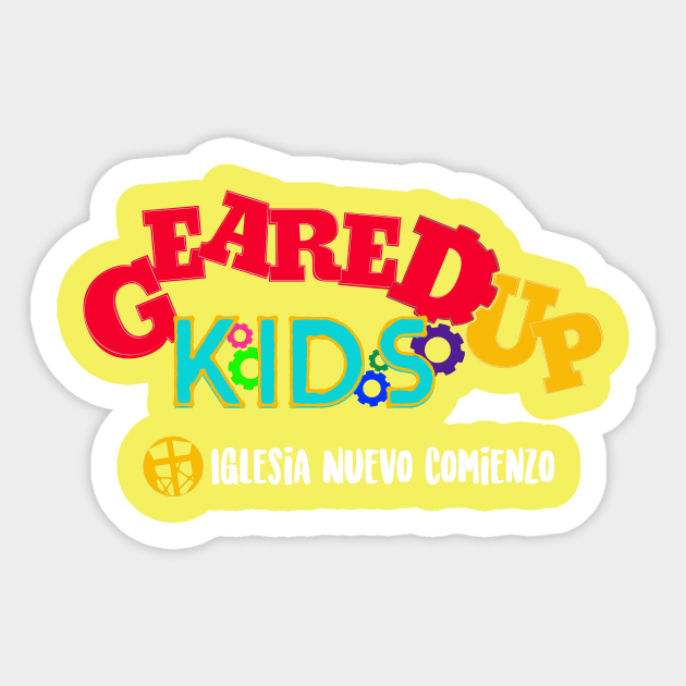 Geared Up Kids Sticker by SpanglishFaith